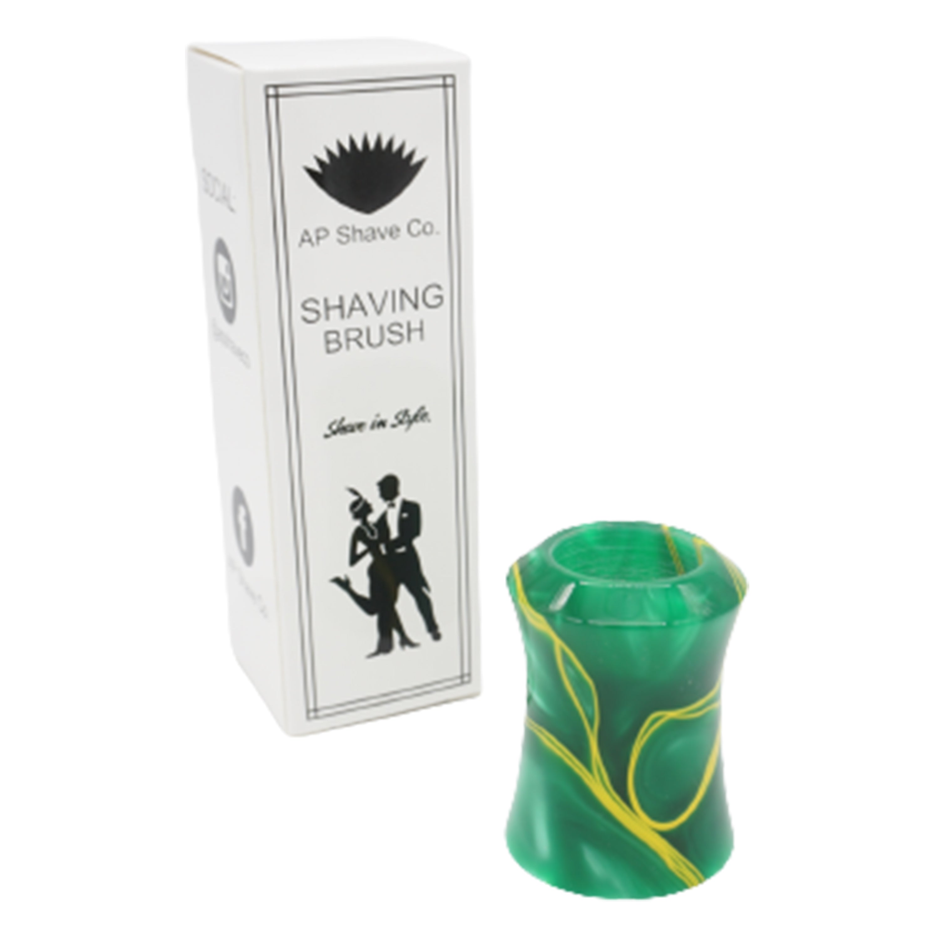 Premium Handcrafted Green Bay Shaving Brush Handle - Fits 24mm & 26mm Knots - Perfect for Wet Shaving & Grooming Gifts for Men