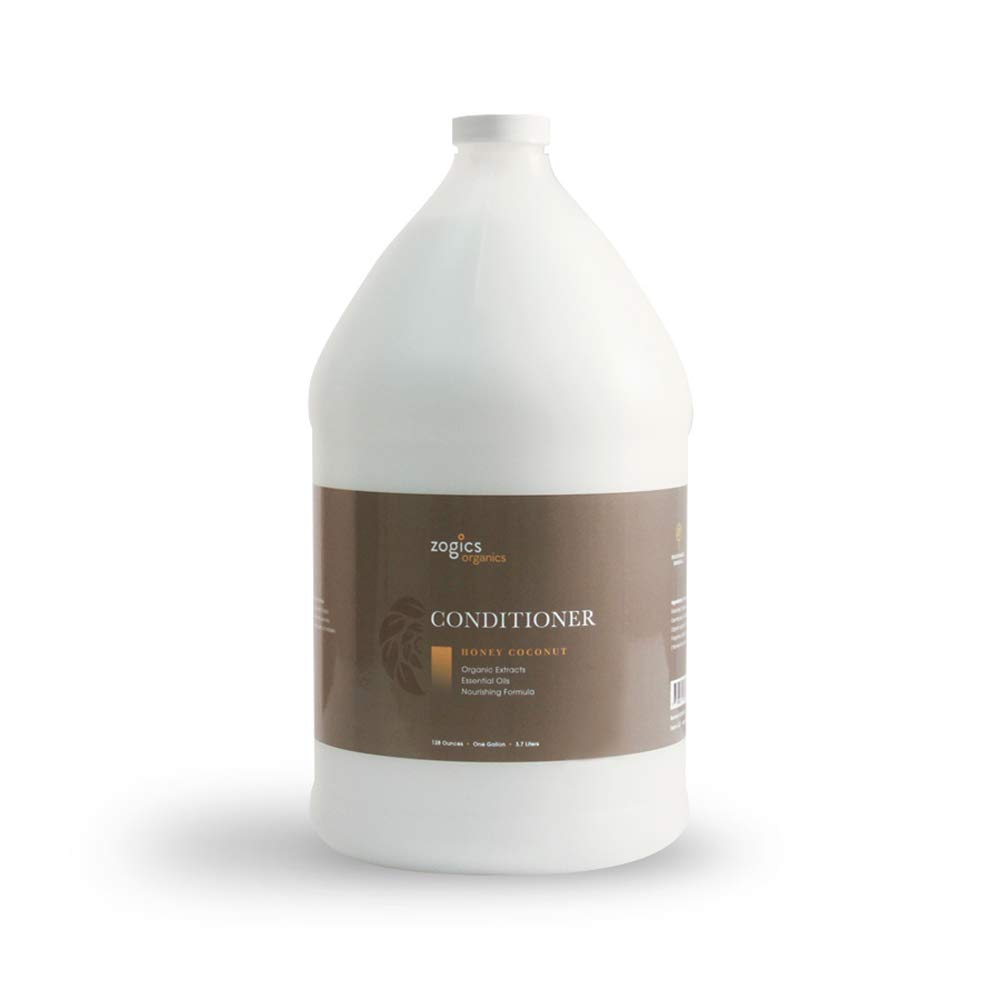 Zogics Organics Hydrating Deep Conditioner - Honey Coconut Hair Conditioner with Natural Ingredients like Honey Powder, Aloe Vera, Avocado & Jojoba (4 Gallon Case) | For Dry, Damaged Hair & Scalp Care | Salon & Home Use
