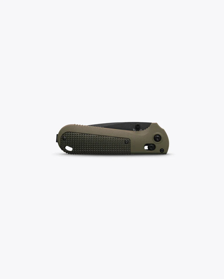 Benchmade 431BK-1 Redoubt Folding Knife with Axis Lock, Plain Tanto Blade, Cerakote Finish & Ranger Green Grivory Handle - Outdoor Survival, Camping, Hunting EDC Gear
