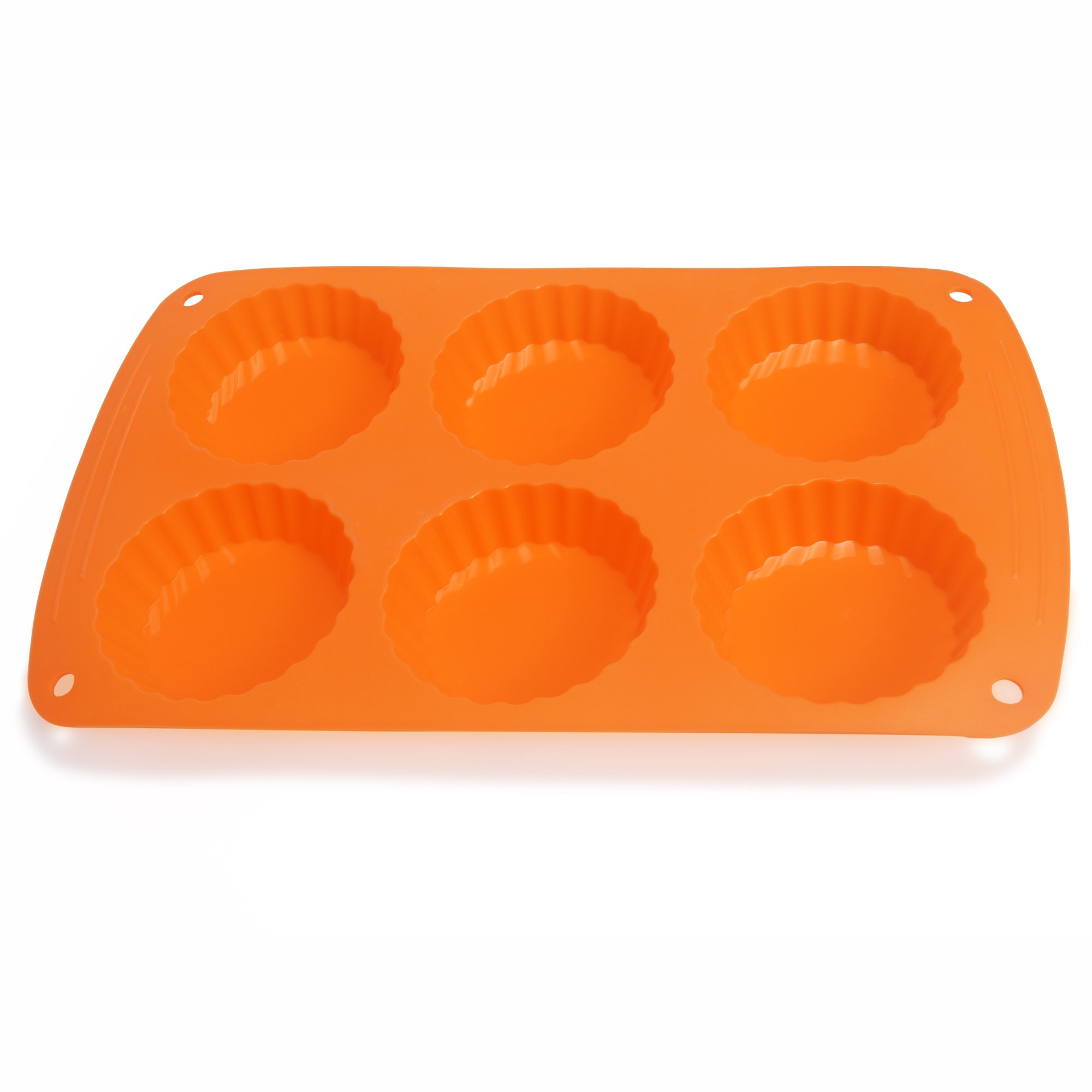 Webake Silicone Peanut Butter Cup Molds - 6-Cavity Non-Stick Mini Tart Pan for Baking, Quiche, Pie & Cake (Pack of 2) | Perfect for Holiday Desserts, Party Treats & Homemade Candy Making | Ideal for Valentine's Day, Halloween & Christmas Baking Gifts