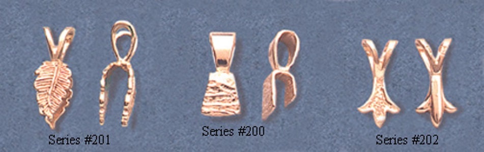 Sterling Silver or 14K Gold Pendant Bails - 3 Styles (3mm Chain Compatible) for Jewelry Making, Carvings & Slabs - Perfect for DIY Necklace, Pendant & Craft Projects