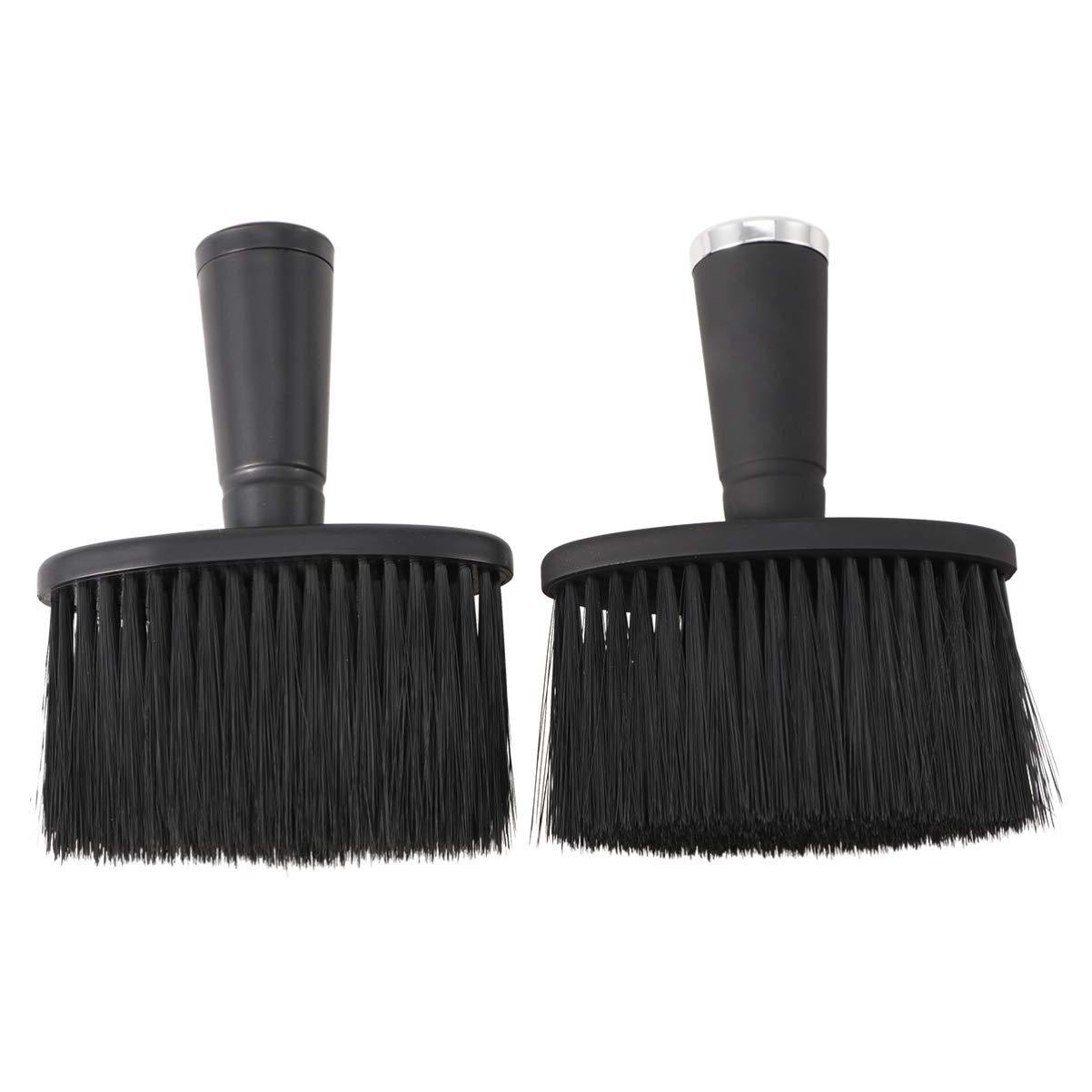 KALLORY 2 Pack Barber Powder Neck Duster Brush - Professional Hair Cutting & Styling Tools for Men - Soft Bristle Face & Neck Brush for Hair Removal - Perfect for Salon, Home Grooming & Beard Care
