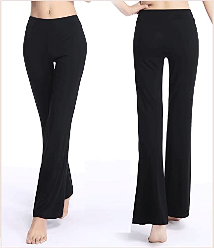 Women's High Waisted Bootcut Yoga Pants - Stretchy & Comfortable Bootleg Trousers for Workout, Lounge & Everyday Wear