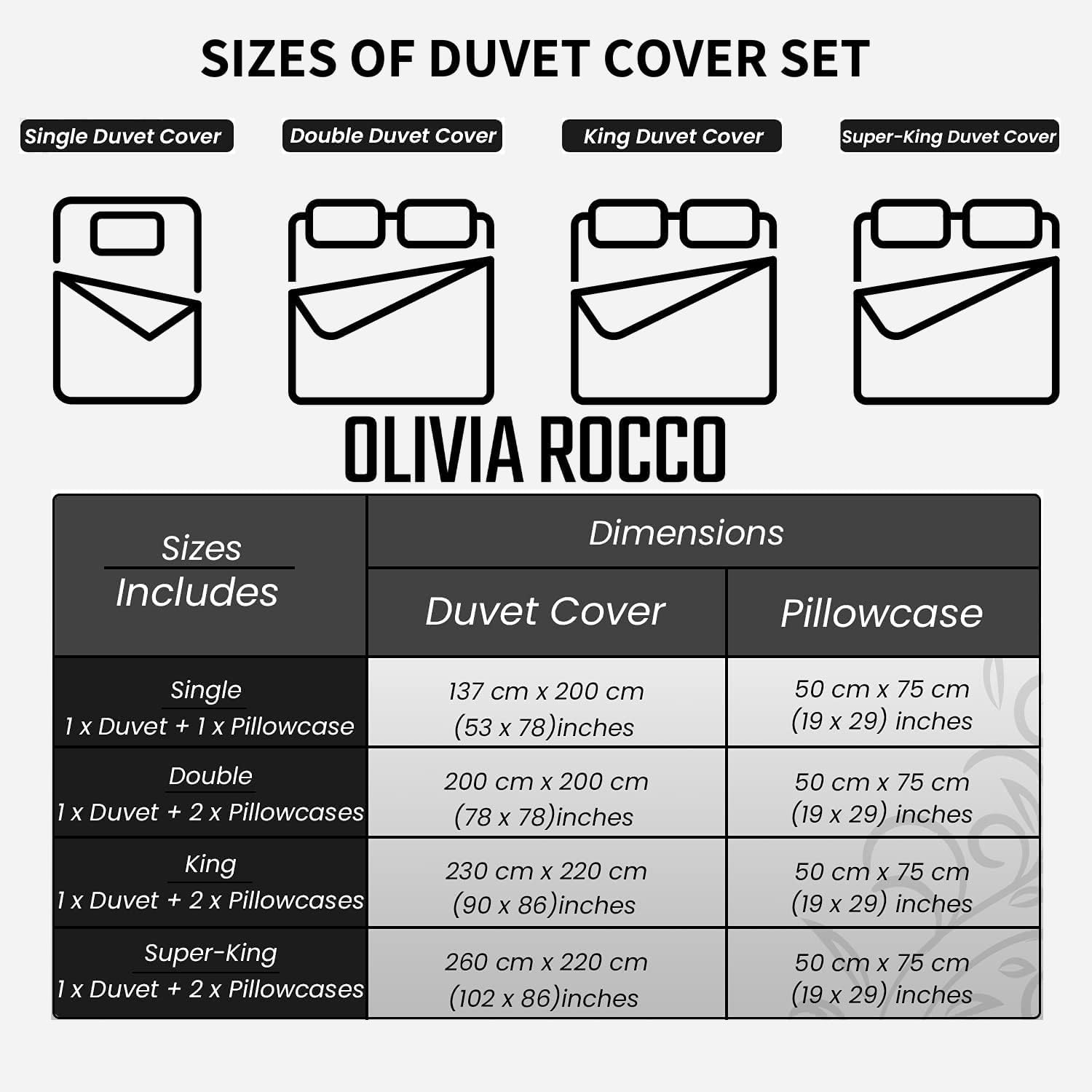 Olivia Rocco Tropical Leaf Duvet Cover Set - Modern Botanical Print 100% Cotton Reversible Quilt Cover - Easy Care Bedding Set for Double Bed in Navy Blue - Perfect for Beach House, Boho Bedroom & Tropical Home Decor