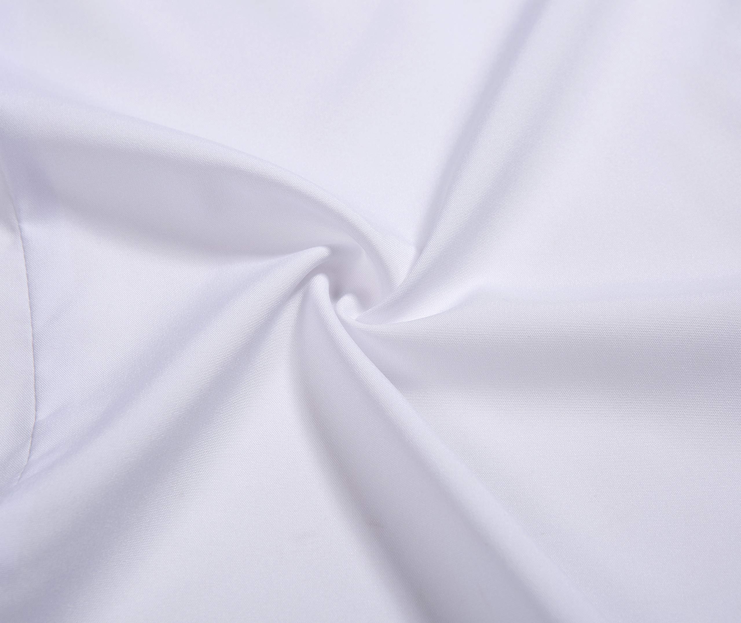 Women's 3/4 Sleeve White Stretch Button Down Blouse - Formal Office Shirt & Summer Dress Top for Work, Business, and Casual Outings