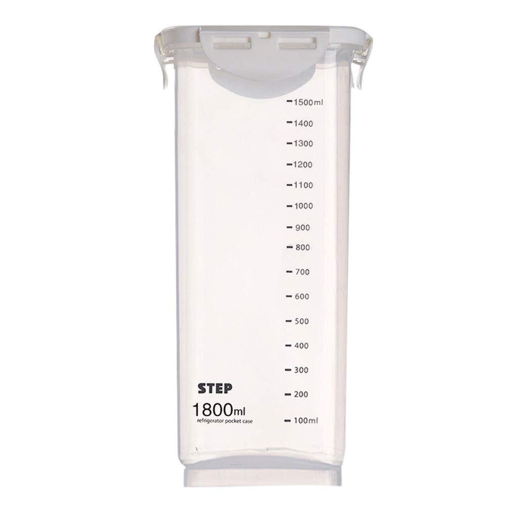 Callm Airtight Plastic Food Storage Container - 1800ml Transparent Kitchen Canister for Dry Goods, Coffee, Snacks & Candy | Moisture-Proof & Fresh-Keeping | Perfect for Pantry Organization, Baking Ingredients & Bulk Food Storage