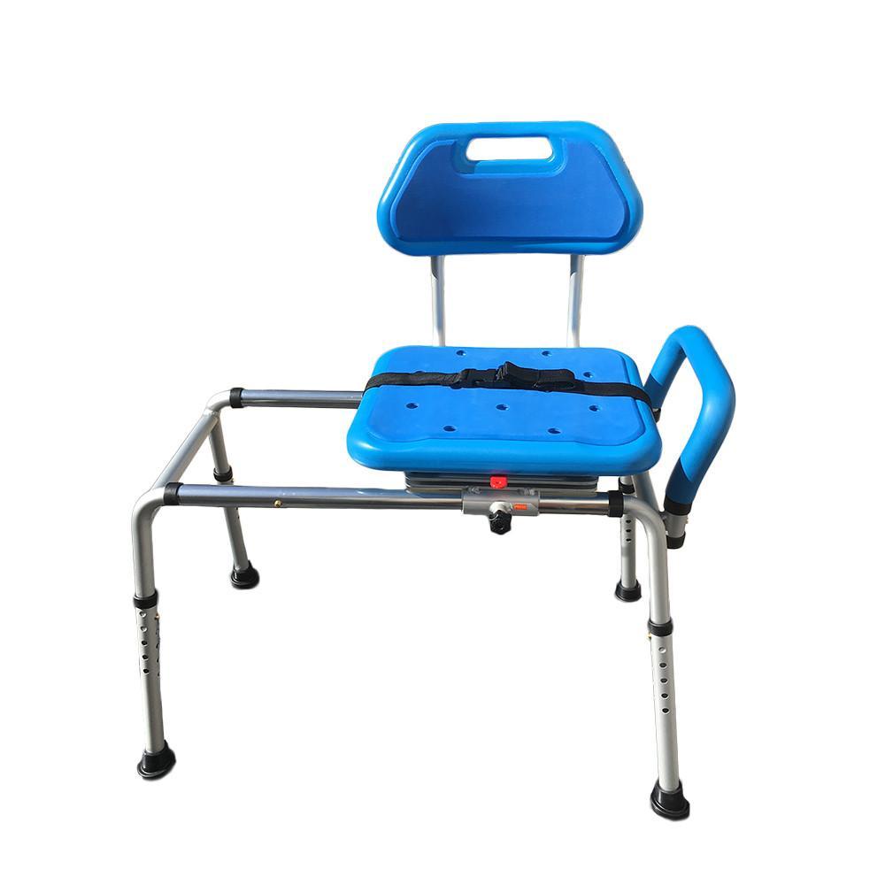 Refurbished Gateway Premium Sliding Bath Transfer Bench with Swivel Seat & Padded Cushion - Mobility Aid for Elderly & Disabled - Safe Shower Chair for Bathroom Safety & Independence