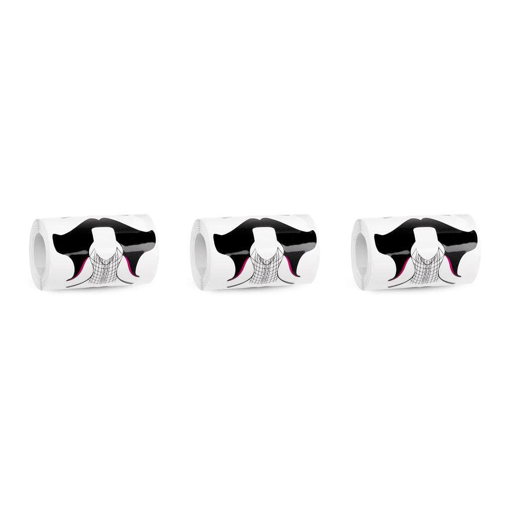 Allayu 3 PCS Nail Extension Stickers - DIY Manicure Forms for Acrylic & Gel Nail Art - Perfect for Salon & Home Nail Extensions