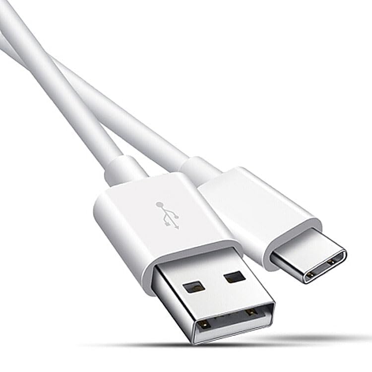 10FT USB-C Charger Cable Fast Charging Cord for All-New Kindle Paperwhite 8G/32G, Signature Edition & Kids 11th Gen (2021 & Newer) - Durable Nylon Braided Long Charger Wire - Perfect for Bedside, Travel, Office & Home Use (White)