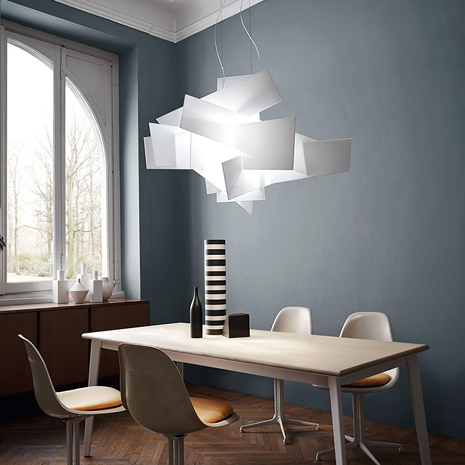 Modern Big Bang Pendant Light Fixture - Industrial Style Ceiling Hanging Lamp for Kitchen Island, Dining Room & Living Room Decor