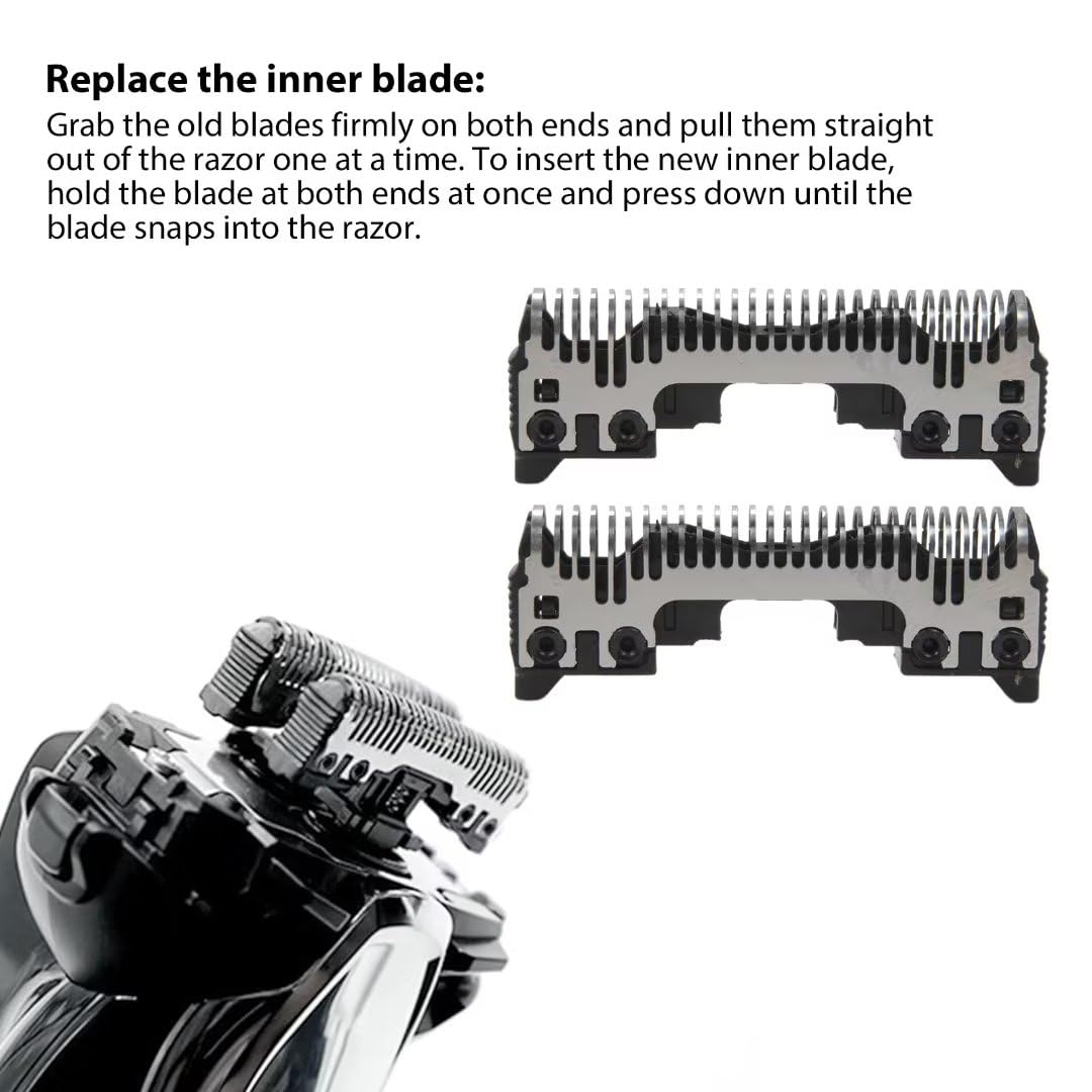 Panasonic ES9064 Replacement Electric Shaver Blades - Compatible with ES6002, ES6003, ES6013, ES6015, ES6016, ES-RT81, ES-RT51, ES-RT20, ES-RT30, ES-RT401, ES-RT60 - Precision Hair & Beard Trimmer Cutter Heads - Perfect for Daily Grooming & Travel Shaving