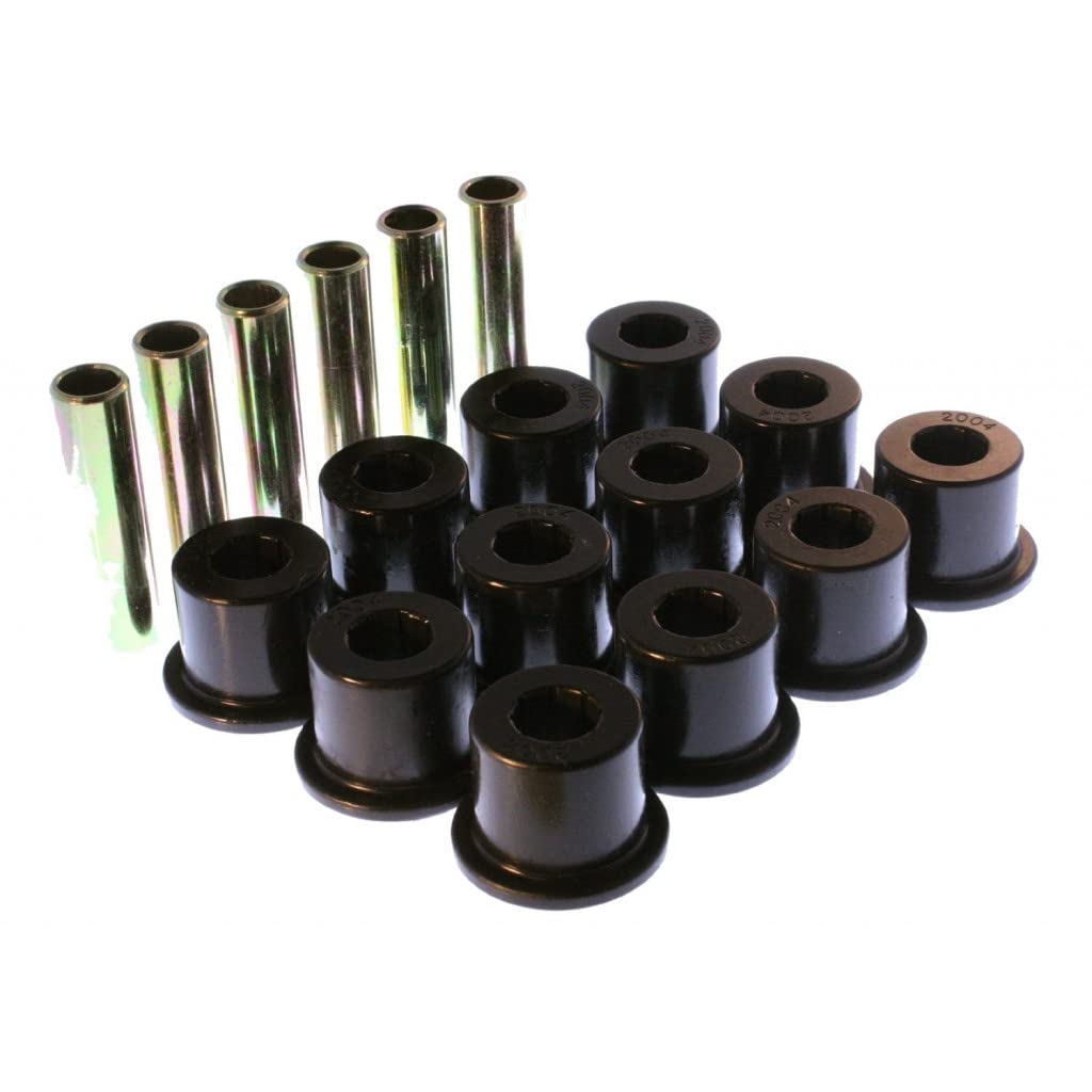 Energy Suspension Rear Spring Bushings for Chevy K20 Pickup Truck 1978-1983 - Black Polyurethane 3.2106G - Heavy Duty Suspension Upgrade for Off-Road & Towing