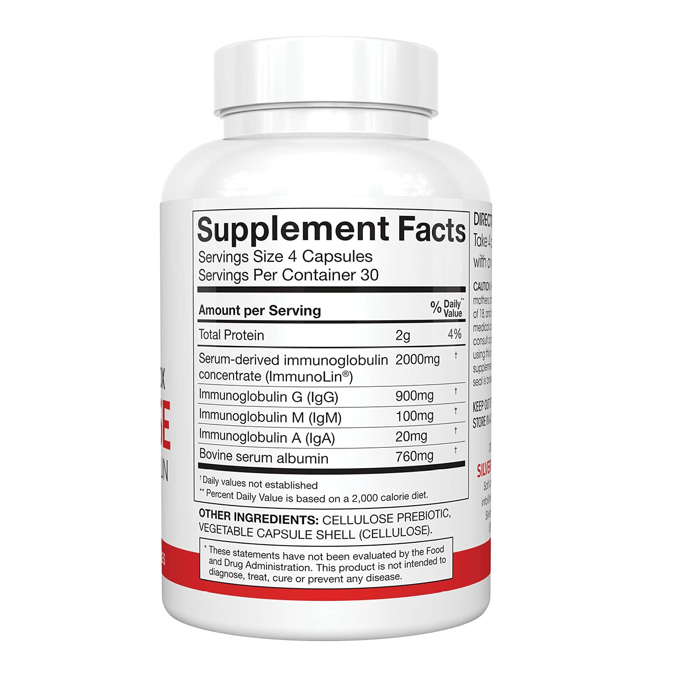 Silver Fern Cleanse - Daily Gut Health Supplement - 2 Bottles (240 Capsules) - 60 Day Supply - IgG, IgA & IgM Support - Digestive & Immune System Booster - Postbiotic Formula - for Bloating Relief & Gut Balance - Perfect for Travelers & Busy Professionals