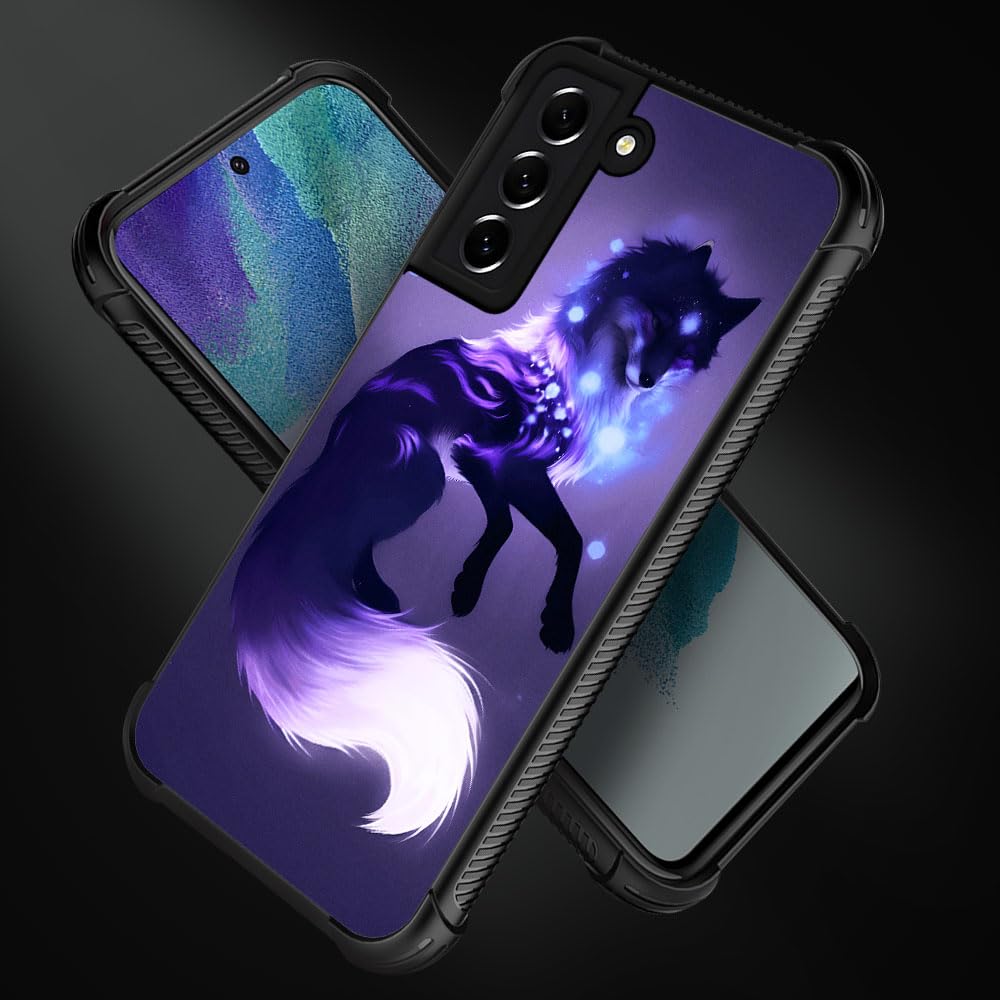 CARLOCA Samsung Galaxy S21 Plus Case - Wolf Graphic Design, Shockproof & Anti-Scratch Protective Cover with Drop Protection | Perfect for Outdoor Adventures, Work & Daily Use