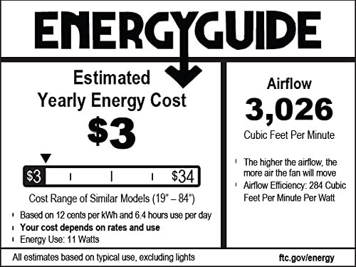 Hunter Fan 52 Inch Contemporary Noble Bronze Finish Indoor Ceiling Fan with 3 Blades - Energy Efficient Quiet DC Motor - Perfect for Living Room, Bedroom & Home Office (Renewed)
