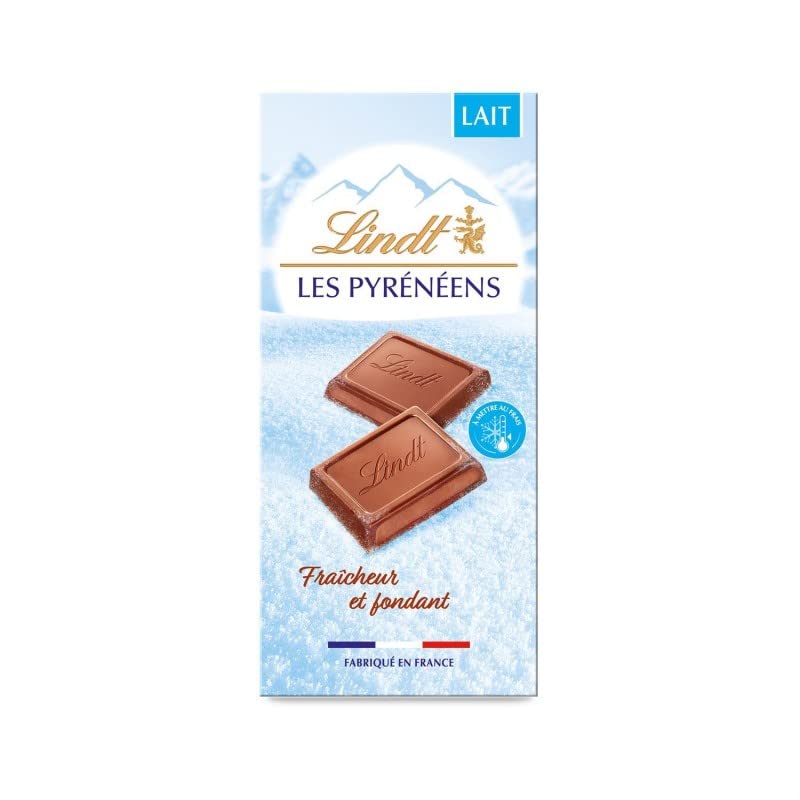 Lindt Les Pyrénéens Milk Chocolate Bars 150g (Pack of 4) - Premium Swiss Chocolate with Alpine Milk - Perfect for Gifts, Desserts & Holiday Treats