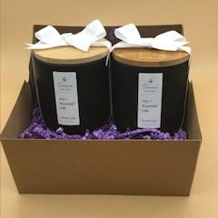 Best Soy Wax Candle Gift Set with Essential Oils - Honeysuckle Scented, Organic & Eco-Friendly Jar Candles - Perfect for Relaxation, Home Decor & Romantic Gifts