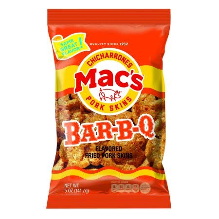 Low Carb Keto Friendly BBQ Pork Skins - Crunchy Chicharrones Pork Rinds Snack - 2 Pack (5 oz Bags) - Perfect for Keto Diet, Weight Loss & On-the-Go Healthy Snacking