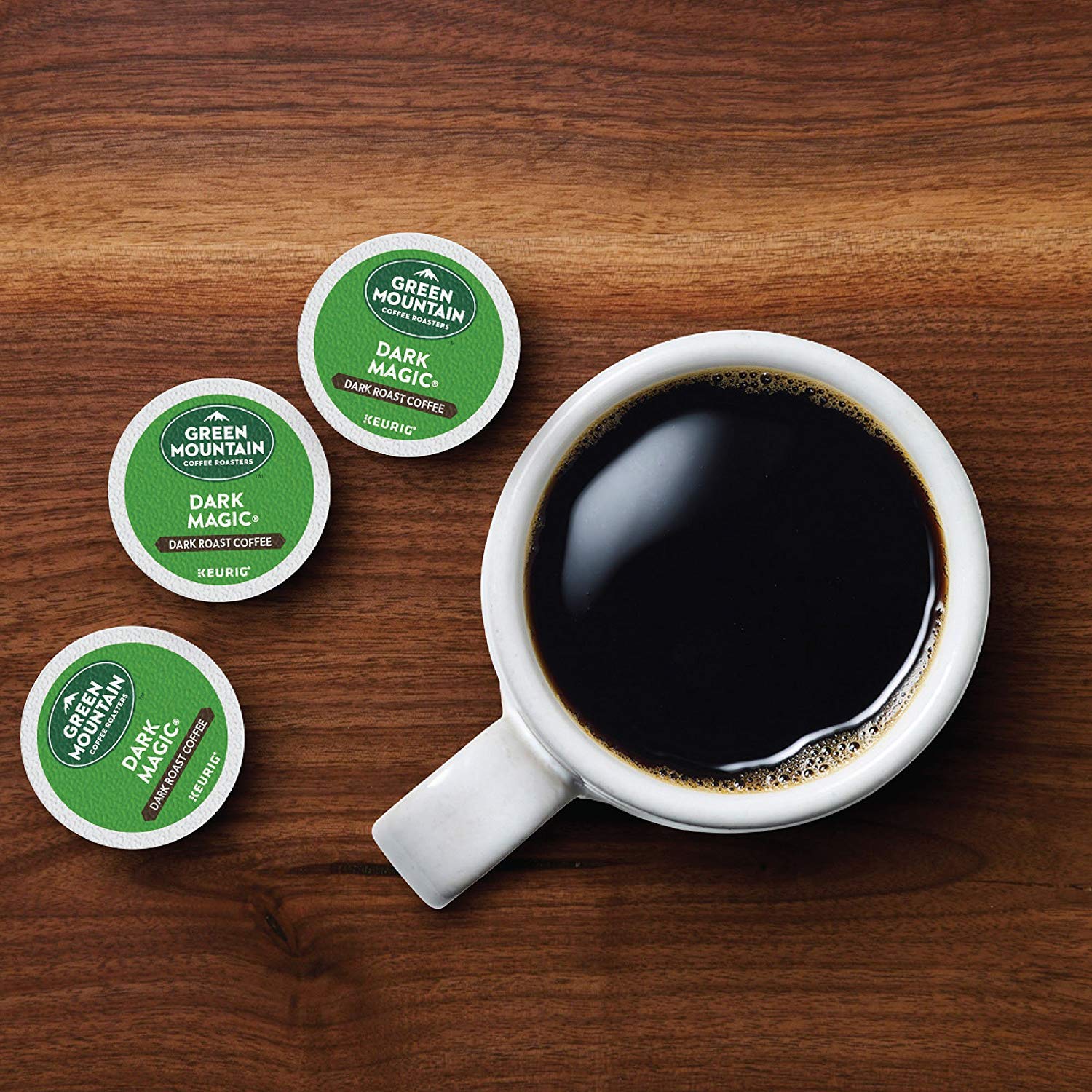 Green Mountain Coffee Roasters Dark Magic Keurig Single-Serve K-Cup Pods, Dark Roast Coffee (144 Count) - Bold & Rich Flavor for Office, Home & Breakfast Brewing