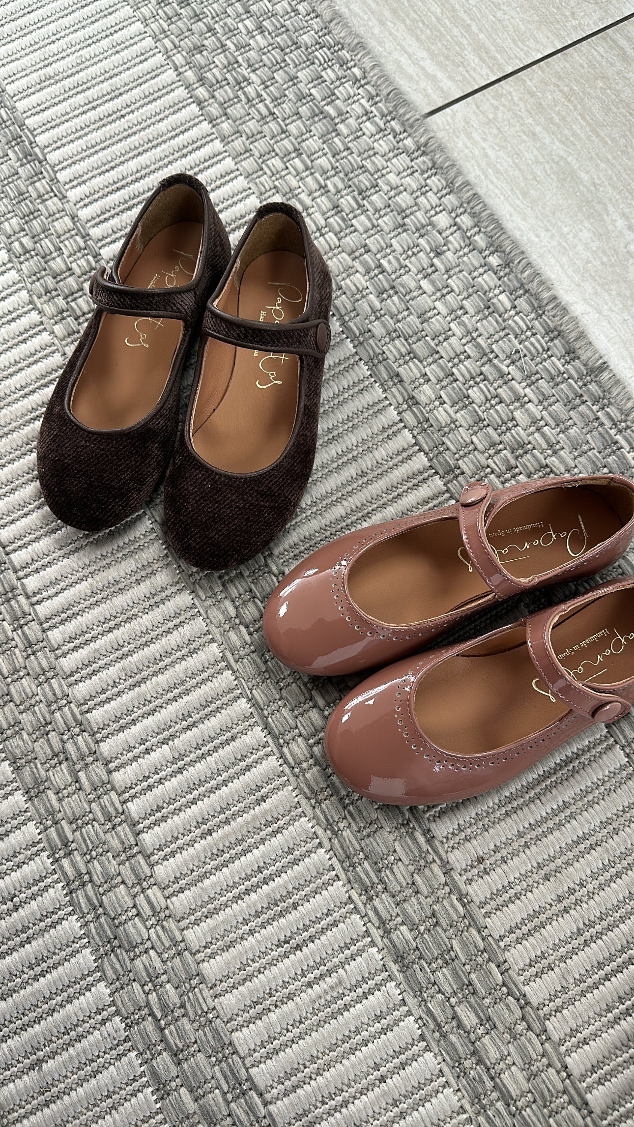 Brown Corduroy Mary Jane Shoes for Women - Comfortable & Stylish Vintage-Inspired Footwear - Perfect for Casual Outfits, Work, and Everyday Wear