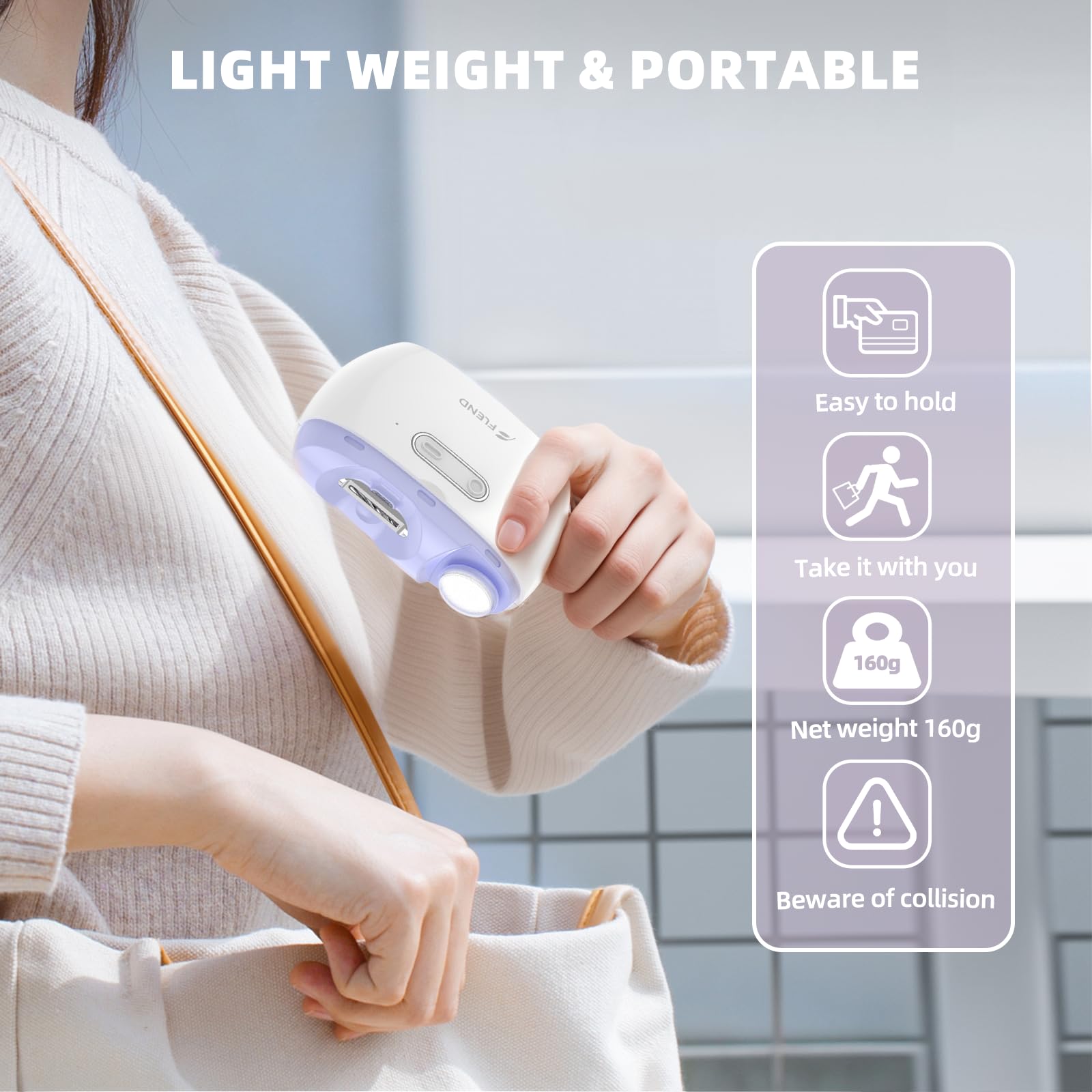 Electric Nail Clipper with LED Light & Storage - Automatic Nail Trimmer for Kids, Adults & Seniors - 2 Speed Adjustable - Perfect for Home, Travel & Salon Use