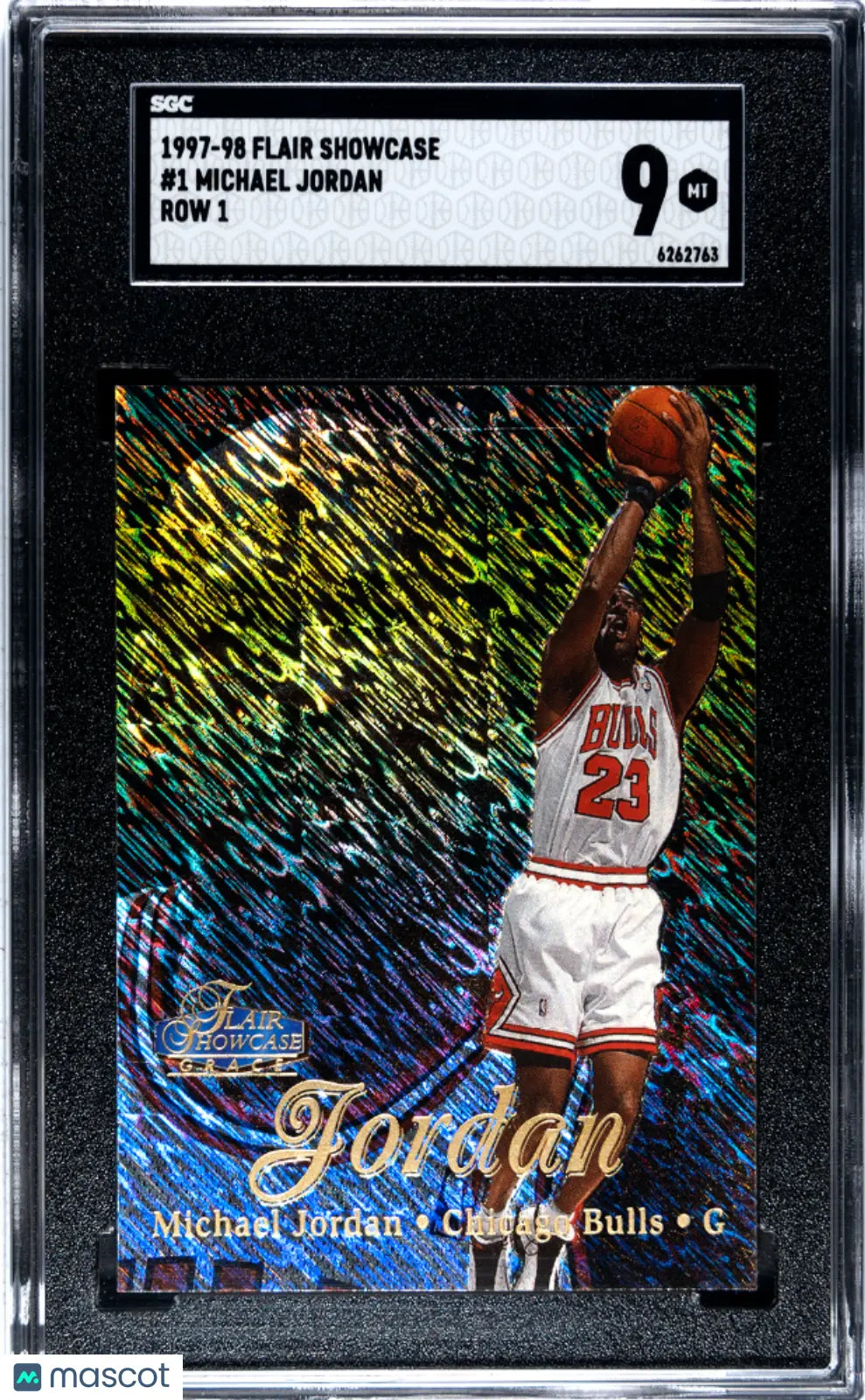 1997-98 Flair Showcase Row 1 Michael Jordan #1 Basketball Card - SGC 9 Mint Condition - Perfect for Collectors & Sports Memorabilia Displays
