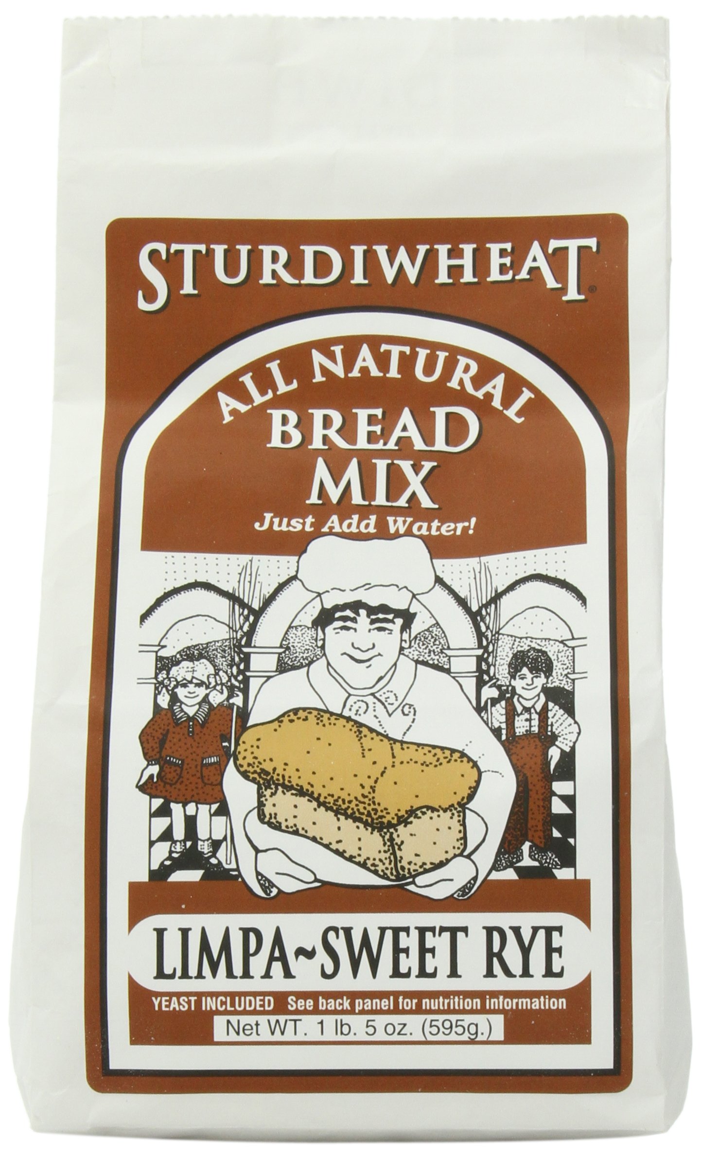 Sturdiwheat Bread Limpa Sweet Rye Loaf - 1.31 Pound (Pack of 4) | Authentic Swedish Rye Bread for Sandwiches, Toast & Holiday Meals