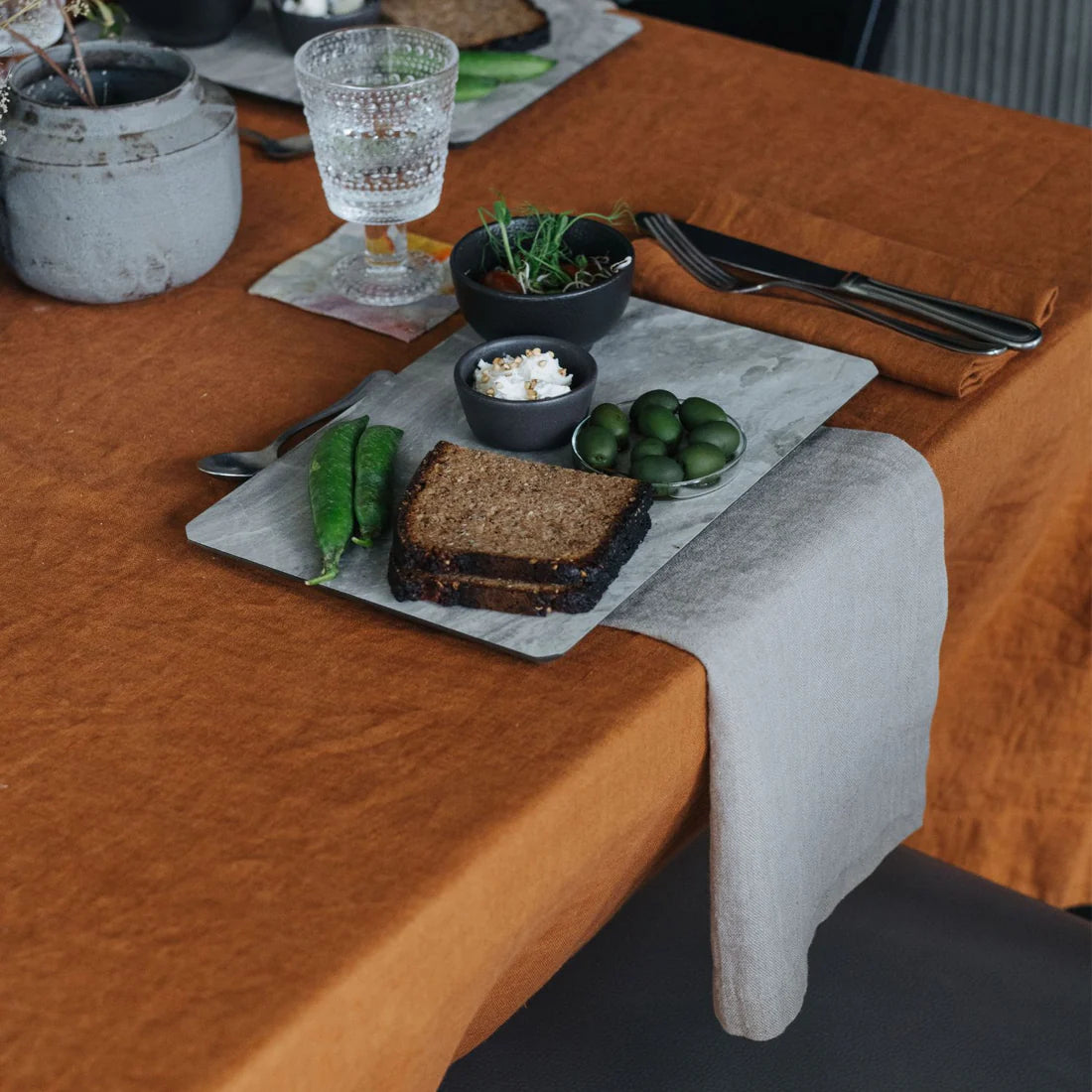 Premium Linen Napkins Set of 2 - 100% Natural Eco-Friendly Hemmed Table Linens for Dinner Parties, Weddings & Everyday Elegant Dining