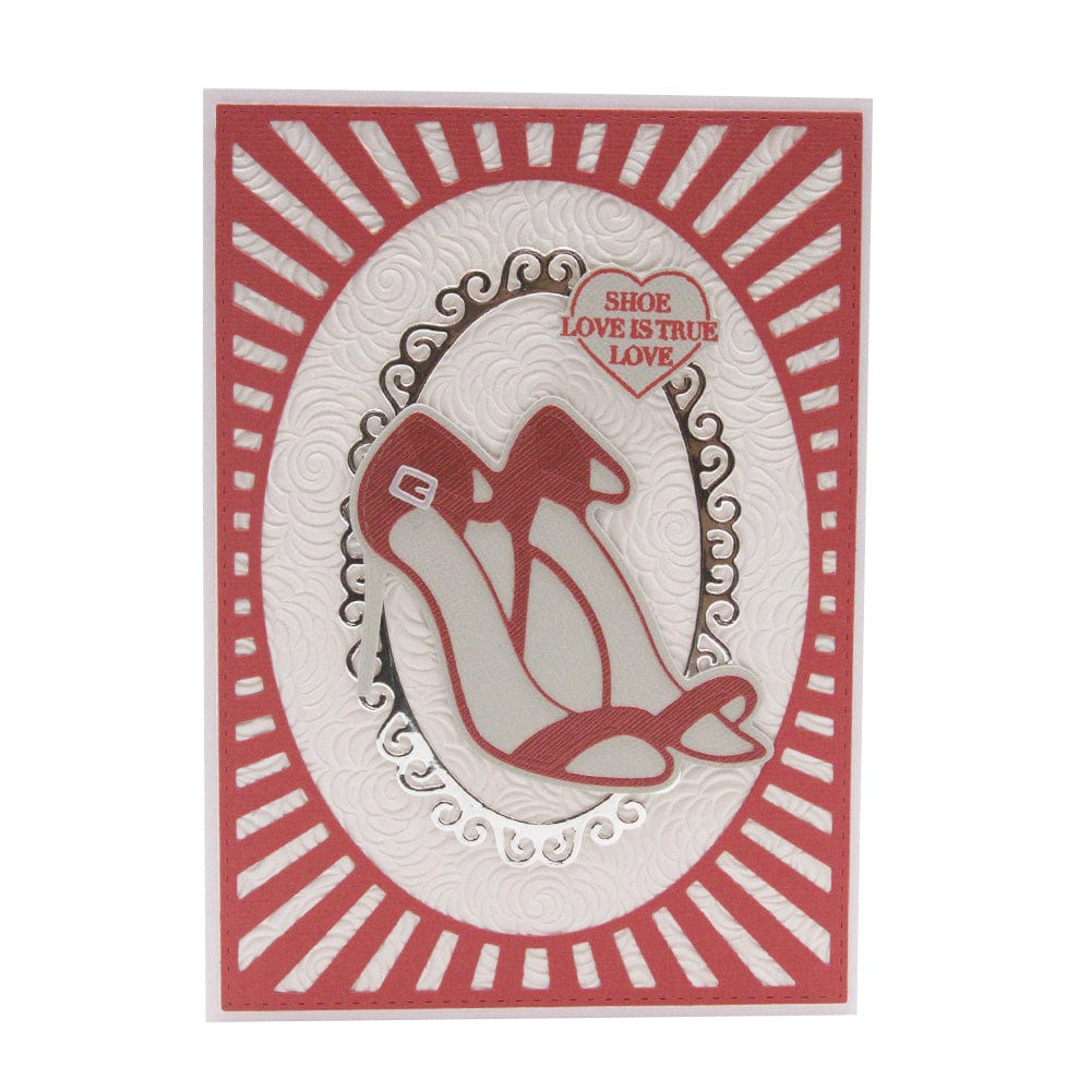 Tonic Studios Shoe Frames Die Set 5173e - Scrapbooking & Card Making Craft Supplies for DIY Greeting Cards, Home Decor & Paper Crafts
