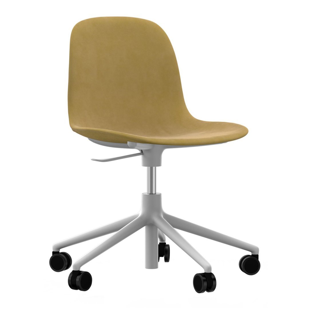 Ergonomic Form Chair with 5W Swivel Base & Gas Lift Mechanism - Premium Upholstered Office Chair for Home & Workspace - Perfect for Long Hours of Comfortable Sitting in Office, Study or Gaming Setup