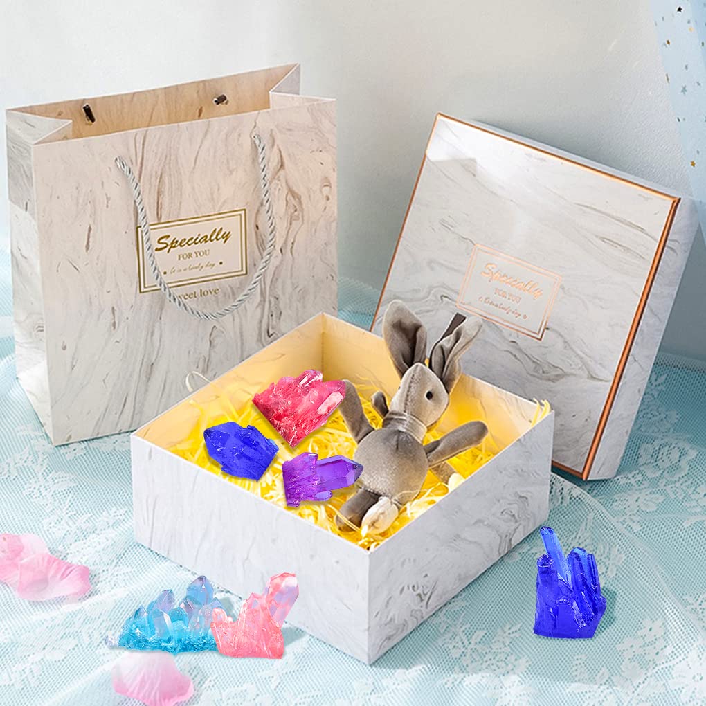 FineInno 6-Piece Crystal Cluster Silicone Molds for Resin Jewelry Making - Small Quartz Epoxy Resin Molds for DIY Crafts, Stone Decor & Home Decoration - Perfect for Handmade Pendants, Keychains & Geode Art Projects