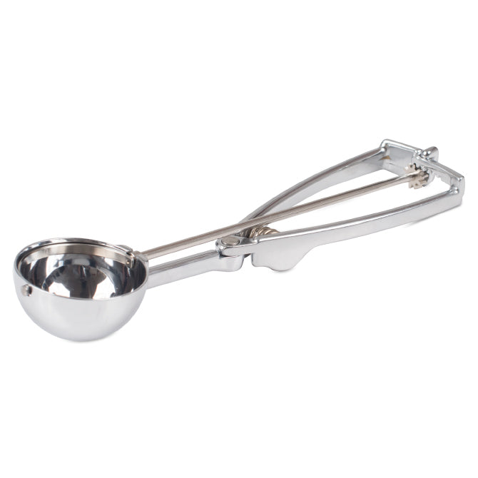 Premium Heavy Duty Round Ice Cream Scoop - Durable Stainless Steel with Ergonomic Handle for Smooth Scooping - Perfect for Ice Cream Parlors, Bakeries, and Home Kitchens