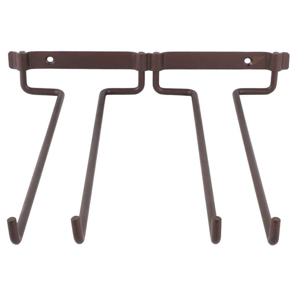 Under Cabinet Wine Glass Rack - Space Saving Hanging Holder for Stemware Storage - Perfect for Kitchen, Bar & Dining Room Organization