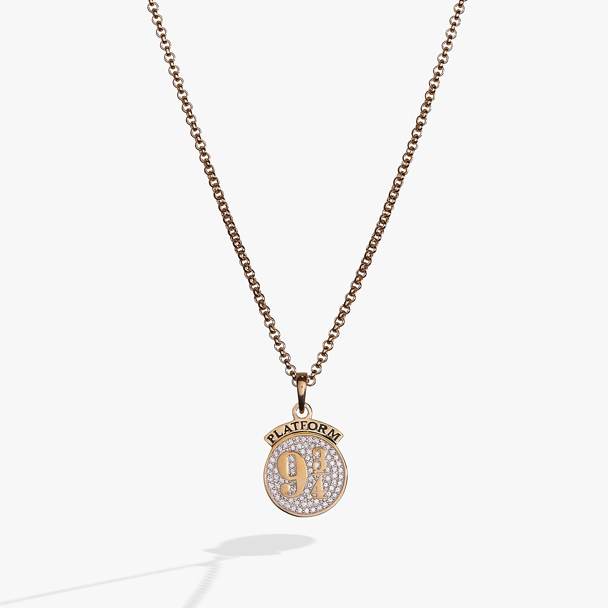 Harry Potter™ Platform 9 ¾ Necklace - Hogwarts Express Charm Pendant for Fans - Perfect for Cosplay, Gift Giving & Wizarding World Collectors