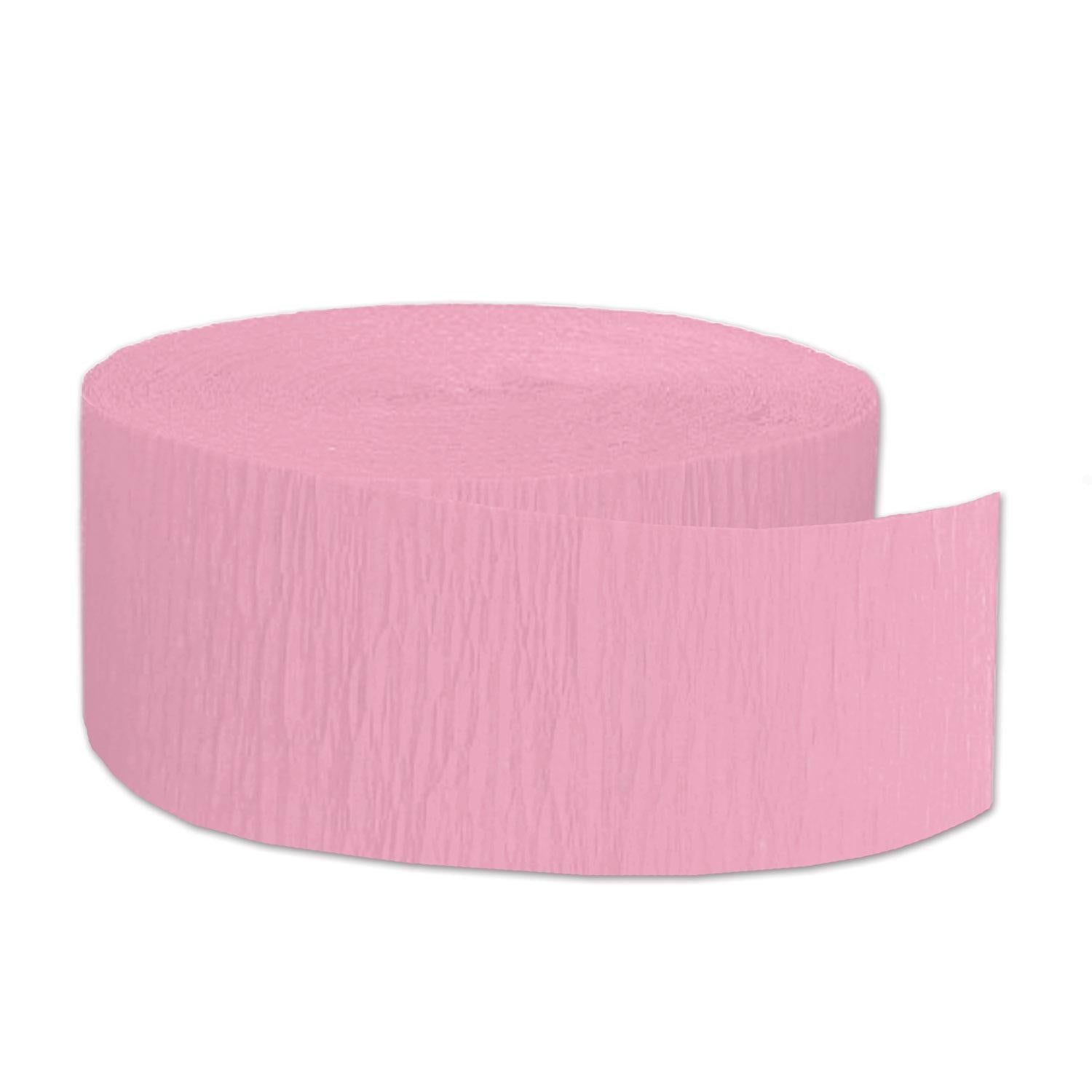 12 Pack Beistle FR Party Festive Crepe Streamers - Pink Decorative Party Supplies for Birthday, Baby Shower & Wedding Decorations