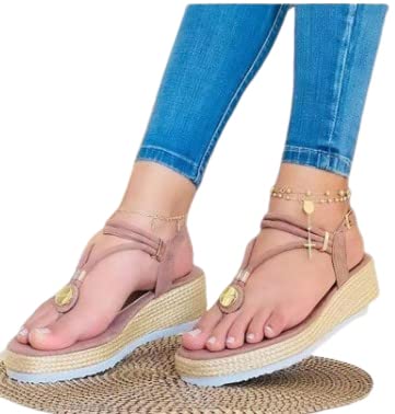 Sparkling Rhinestone Wedge Sandals for Women - 2023 Summer High Heel Platform Sandals with Thick Sole | Comfortable Chunky Heels in Black, White & Pink | Size 38 | Women's Fashion Sandals for Beach Weddings, Cocktail Parties & Summer Outings | Perfect for Poolside Lounging, Date Nights & Tropical Vacations | Ideal for Outdoor Events, Evening Parties & Vacation Getaways