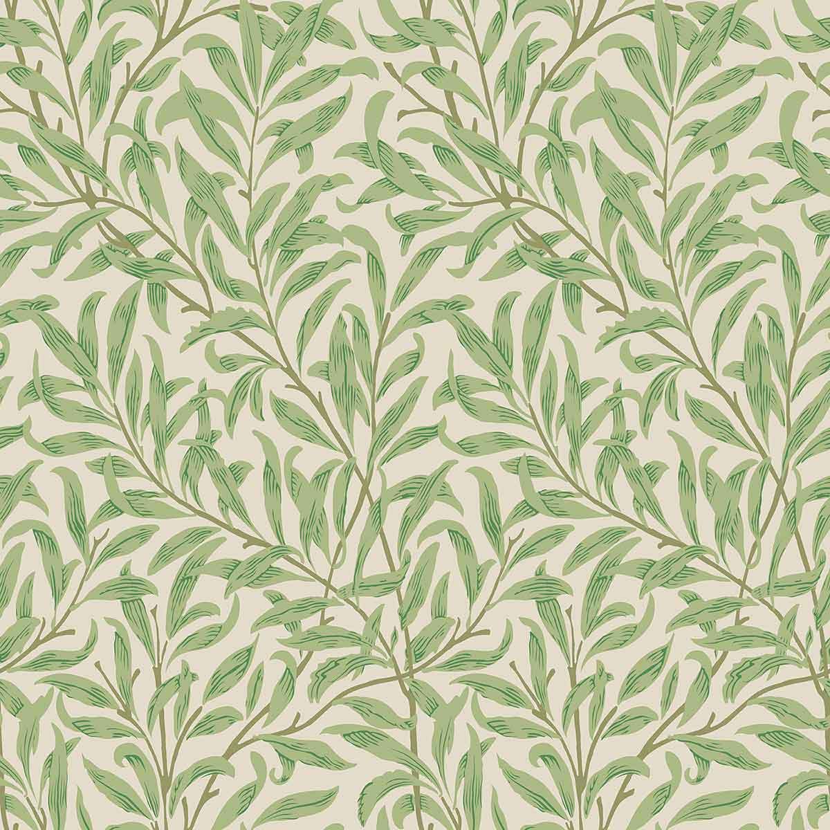 Green Leaf Peel and Stick Removable Wallpaper 8824 - Self-Adhesive Decorative Vinyl for Bedroom, Living Room, and Office Walls - Easy to Apply & Remove