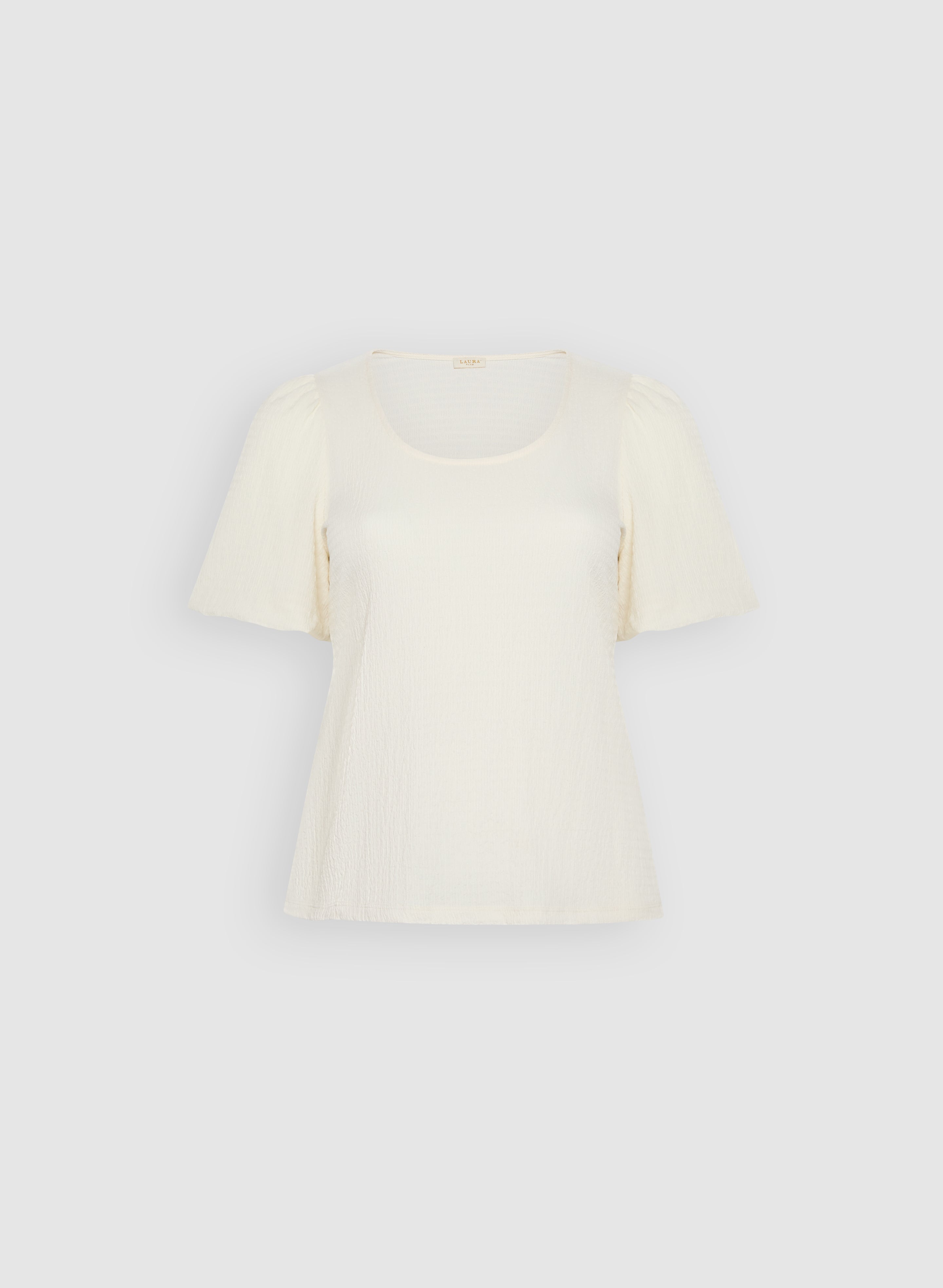 Stylish Bouffant Sleeve T-Shirt for Women - Trendy Loose Fit Casual Top for Summer Outfits & Layering