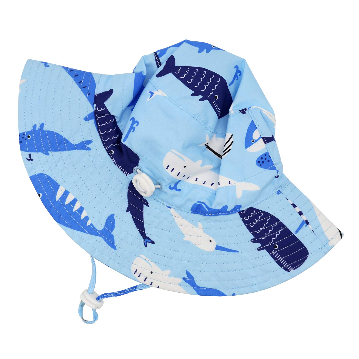 UPF 50+ Baby Sun Hat for Boys & Girls - Toddler Summer Bucket Hat with Wide Brim for Beach, Pool & Outdoor Play - Sarfel Infant Sun Protection Hat