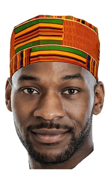 Stylish Kente African Print Hat DP0795H - Traditional African Pattern Sun Hat for Women & Men - Perfect for Beach, Festival, and Cultural Events