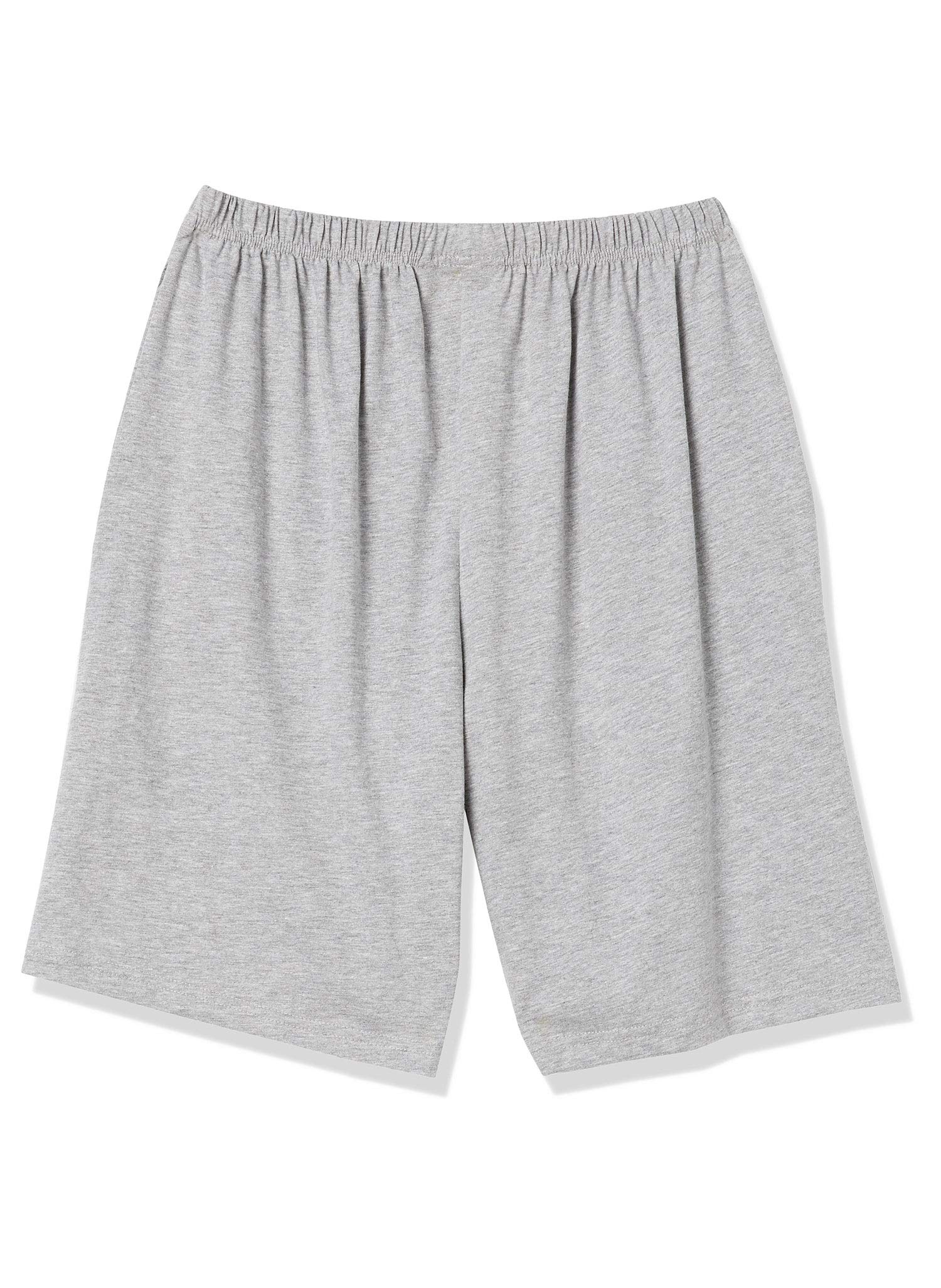 AmeriMark Women's Cotton Bermuda Shorts - Elastic Waist Athletic Pull-On Golf Shorts with Pockets - Perfect for Sports, Casual Wear & Summer Activities