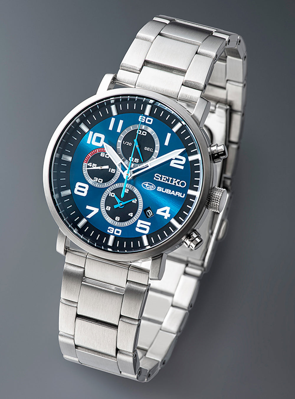 SEIKO × SUBARU Limited Edition Chronograph Watch - Japanese Made | Perfect for Car Enthusiasts & Collectors | Ideal for Racing Events & Luxury Gifts