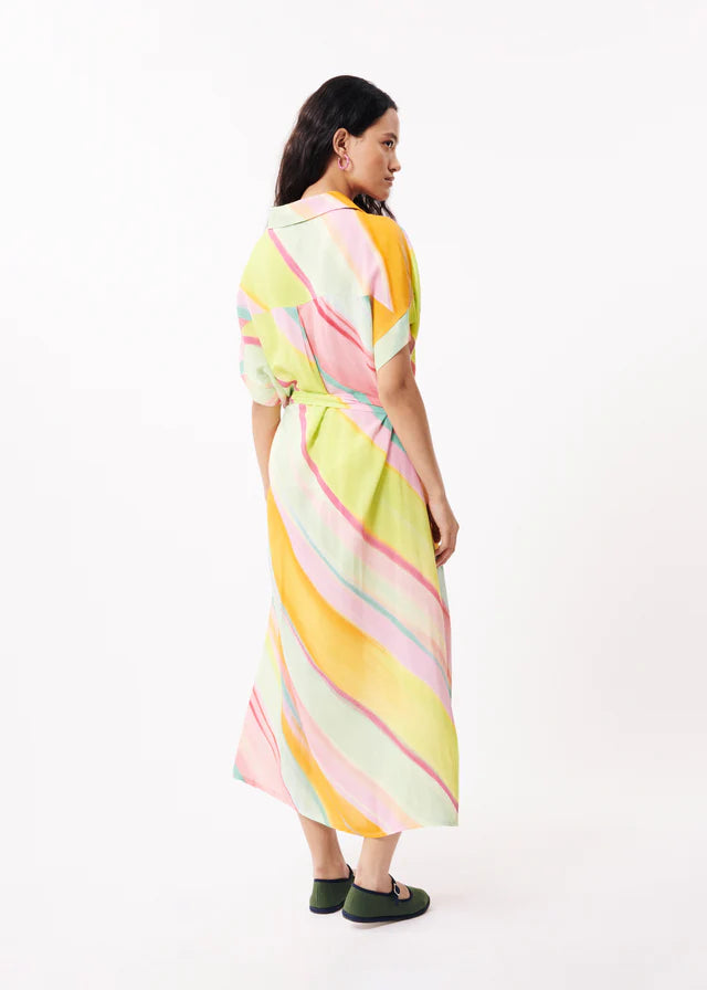 GALIENA Women's Midi Dress - Floral Print, A-Line, Casual & Party Wear - Perfect for Summer Outfits, Beach Vacations, and Date Nights