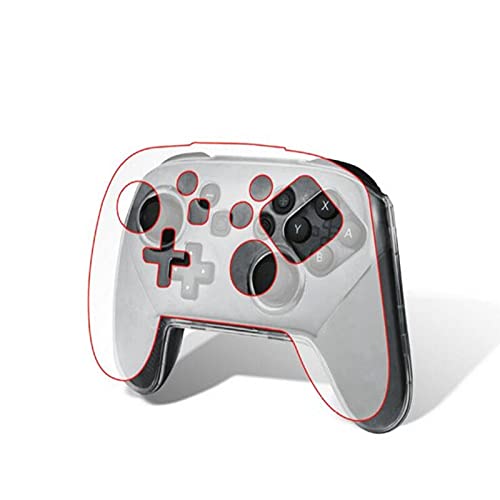 Crystal Clear Hard Protective Case Cover for Nintendo Switch Pro Controller - Durable Transparent Skin Shell for Gaming, Travel & Everyday Use