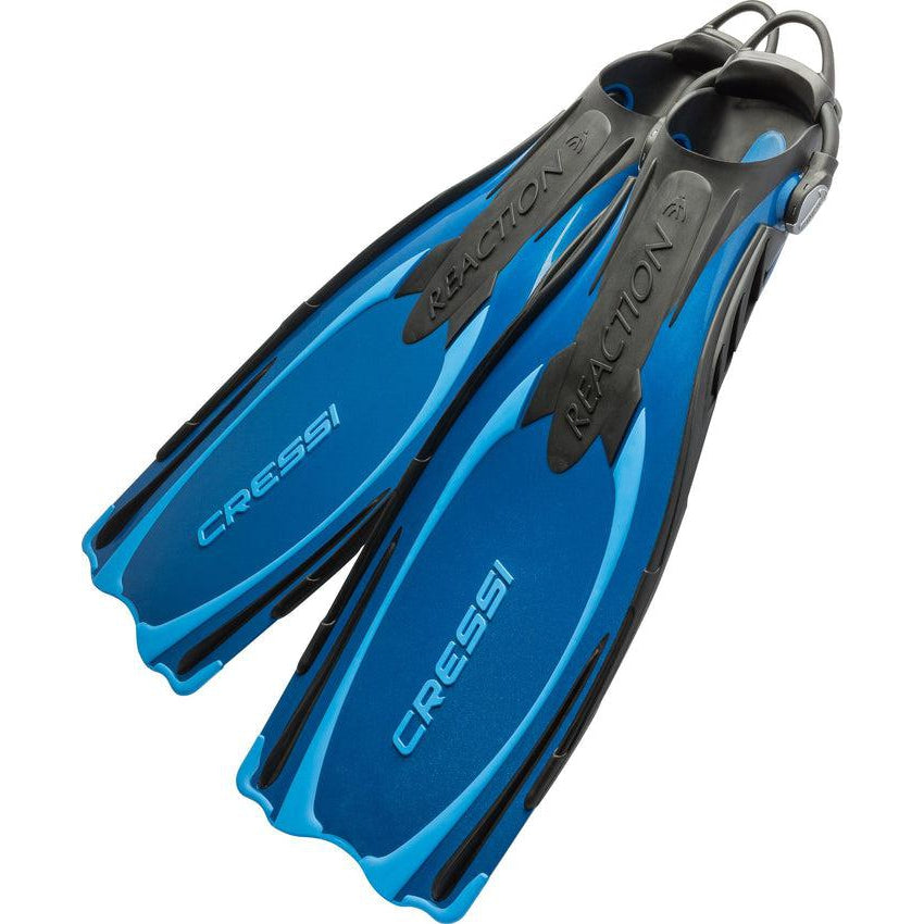 Cressi Reaction EBS Scuba Diving Fins - Comfortable & Powerful Swim Fins for Snorkeling, Free Diving & Ocean Adventures