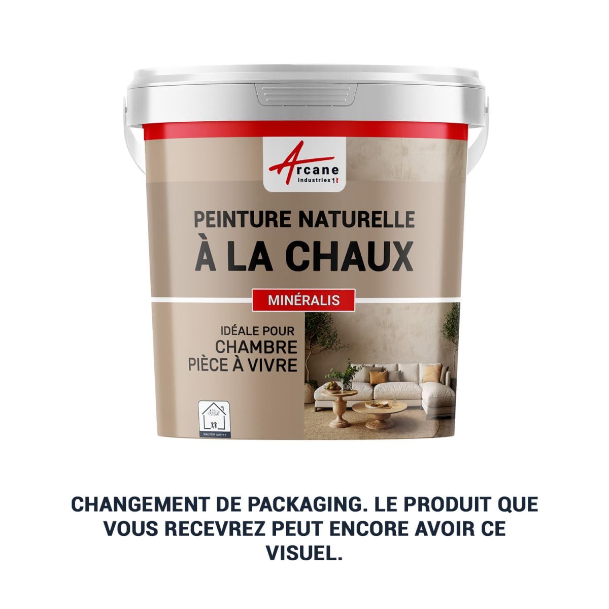 Natural Lime Paint for Interior Walls - MINERALIS - Covers 30 m² (5 kg per Coat) in Light Pink - Eco-Friendly & Breathable - Perfect for Living Rooms, Bedrooms & DIY Home Decor - ARCANE INDUSTRIES