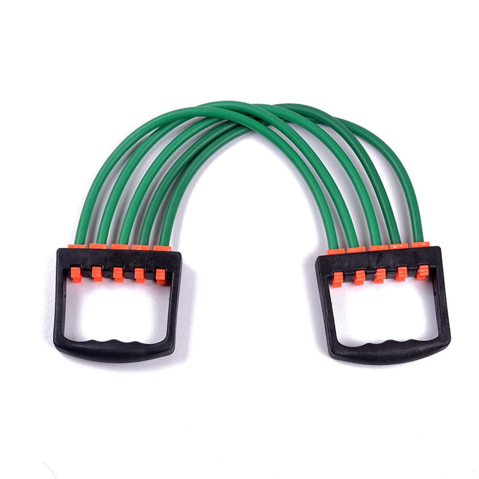 CRHAYSM Resistance Bands Set - 5-Piece Exercise Bands for Fitness Training, Yoga, Strength Workouts & Home Gym - Green Latex Tubes for Muscle Building, Physical Therapy & Indoor Sports