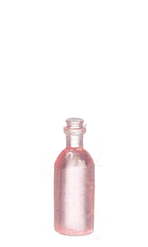 Pink Tall Toiletry Bottles for Dollhouse Miniatures | Factory Direct Craft | Perfect for Dollhouse Bathroom Accessories & DIY Miniature Scenes