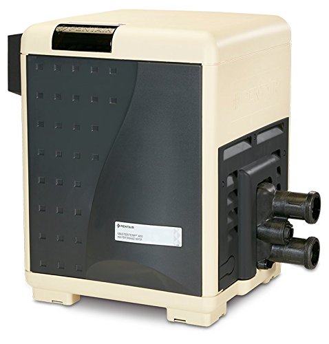 Pentair 460792 MasterTemp 175K BTU Natural Gas Pool Heater - Stainless Steel, Grey/Almond, 0-2999 ft Altitude | Perfect for Inground Pools & Spas