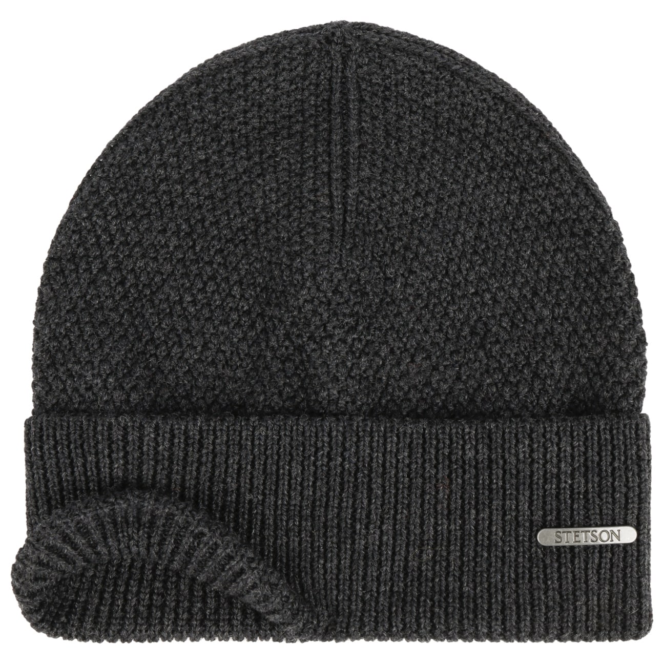 Stetson Rodrick Merino Wool Knit Hat for Men - Soft & Warm Winter Beanie for Outdoor Activities, Skiing & Hiking